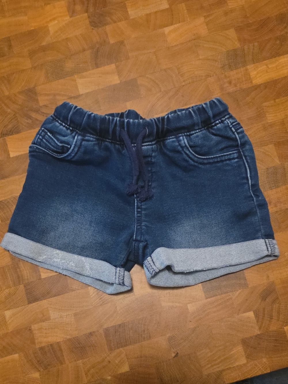 10/ $10 Cat & Jack Dark Blue Denim-Style Drawstring Shorts